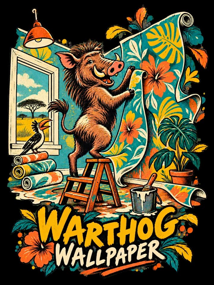 Andy Warthog — Warthog Wallpaper Tee