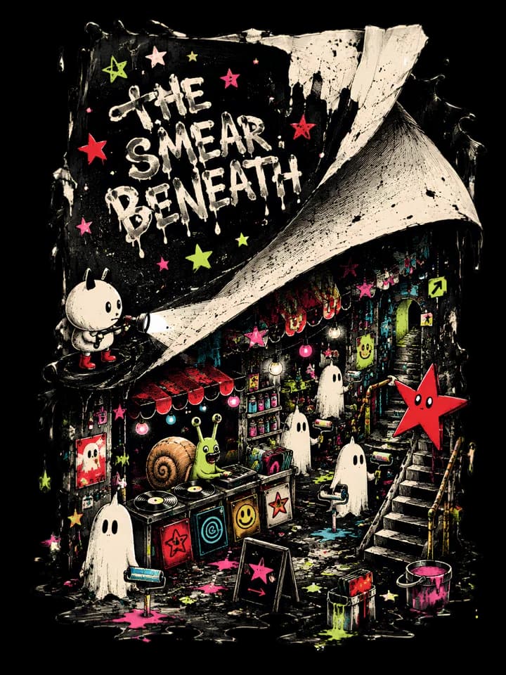 Andy Warthog — The Smear Beneath: Night Market Tee