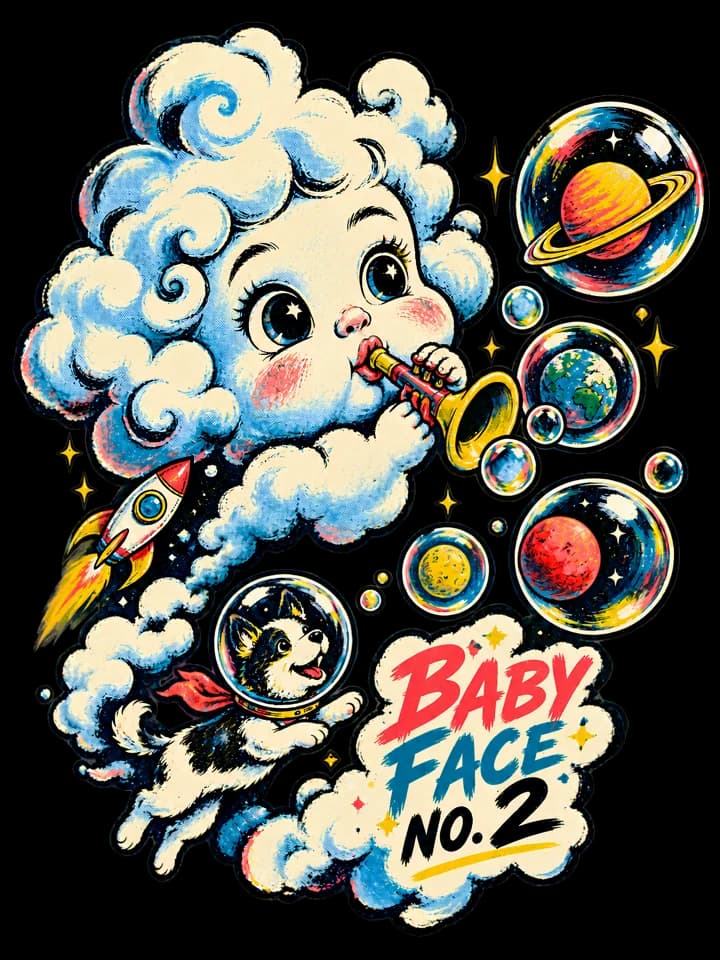 Andy Warthog — Baby Face No. 3: Afterimage Tee