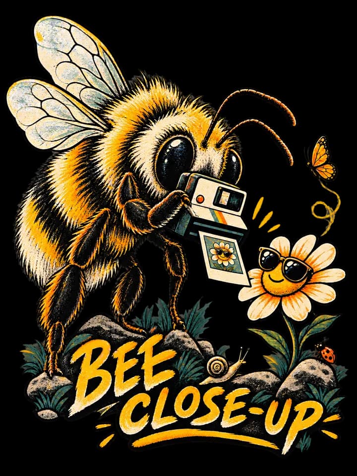 Andy Warthog — Bee Close-Up Tee