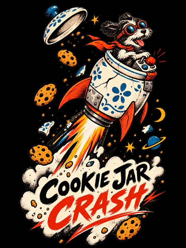 Andy Warthog — Cookie Jar Crash Tee
