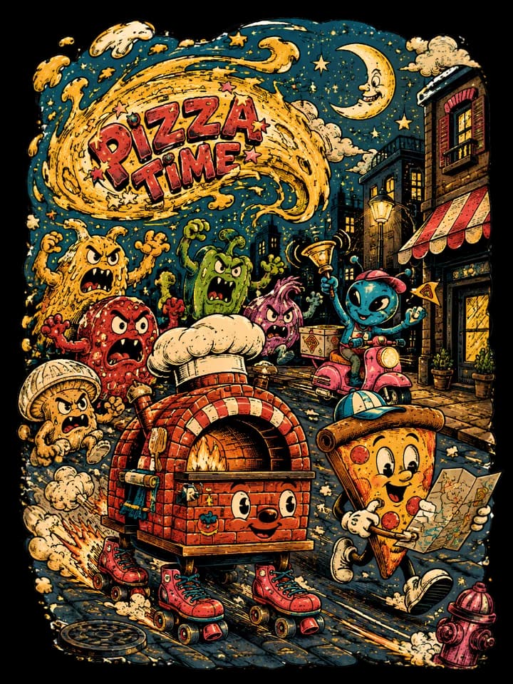 Andy Warthog — Pizza Time No. 2 Tee