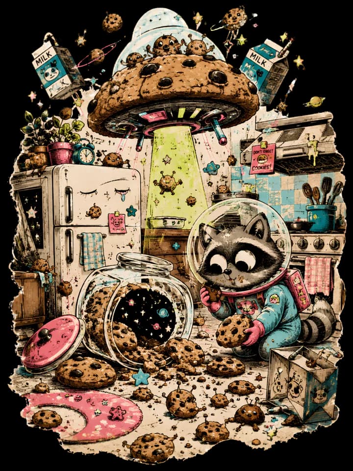 Andy Warthog — Racookie Universe Tee