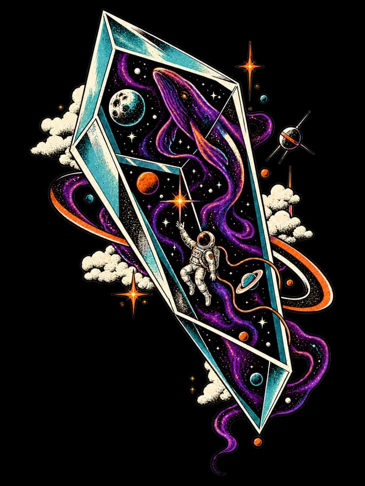 Andy Warthog — Space Crystal Tee