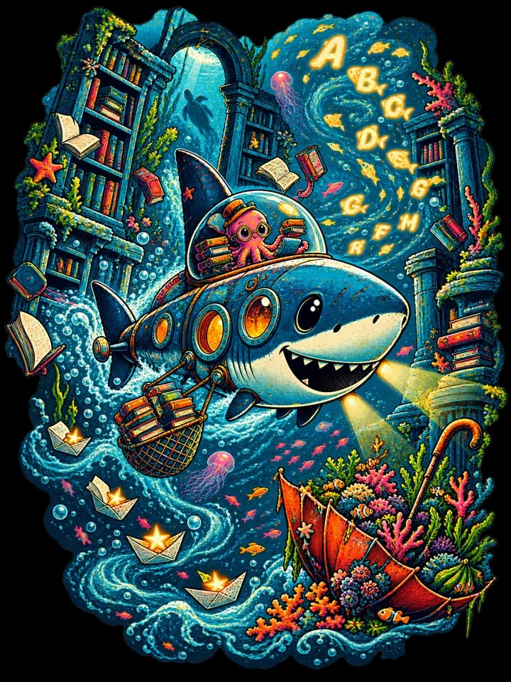 Andy Warthog — The Titan Shark Tee