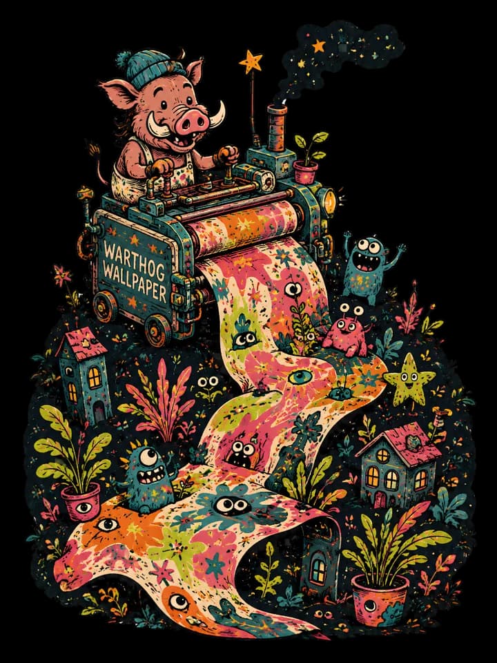 Andy Warthog — Whacky Wallpaper Tee