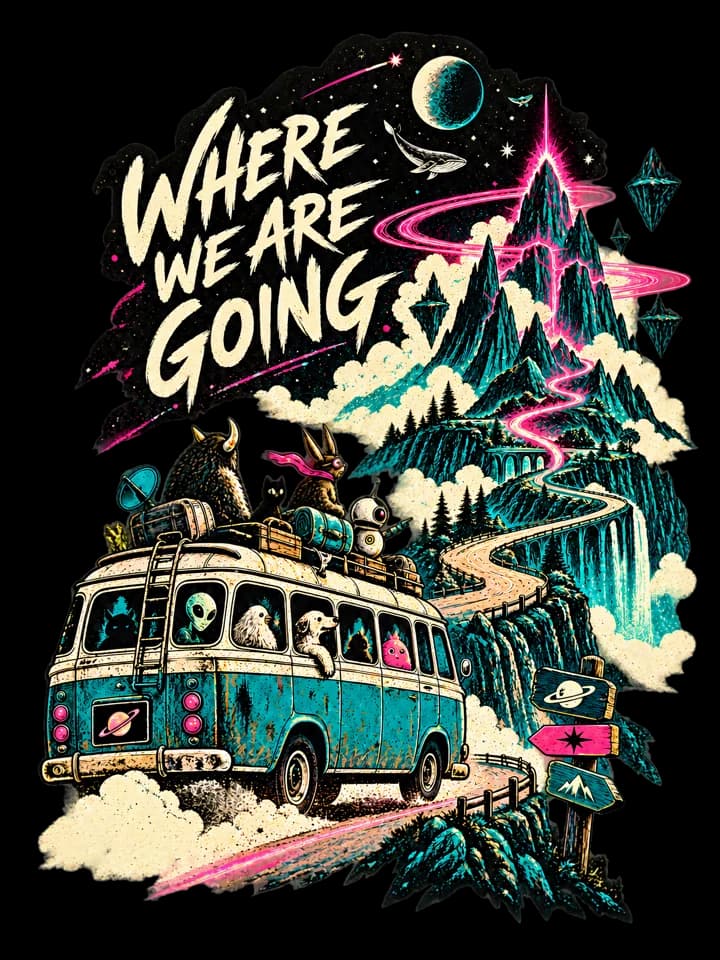 Andy Warthog — Where We Are Going Tee