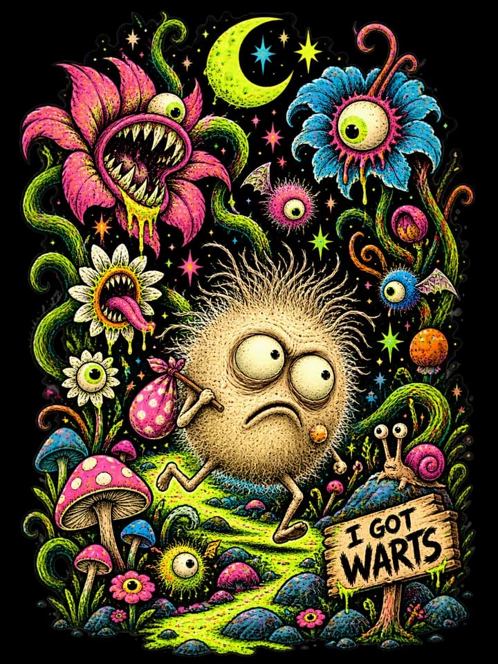 Andy Warthog — Running Flared Tee