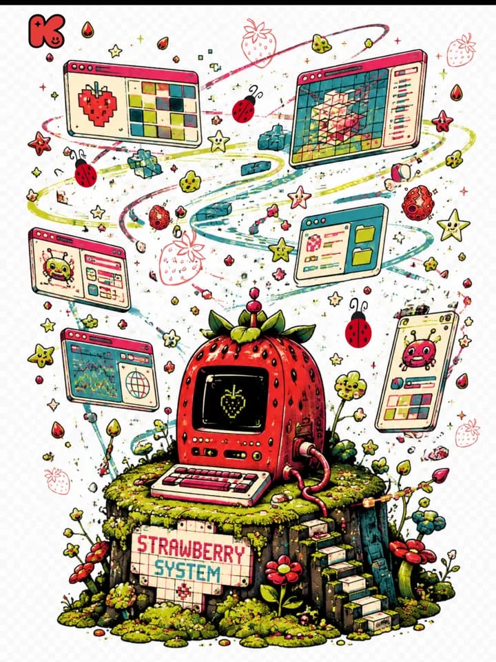 Andy Warthog — The Strawberry System Tee