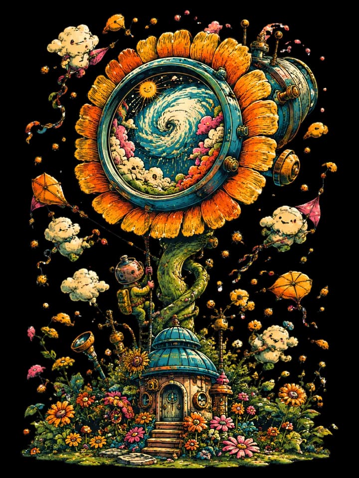 Andy Warthog — Warp Flower Tee